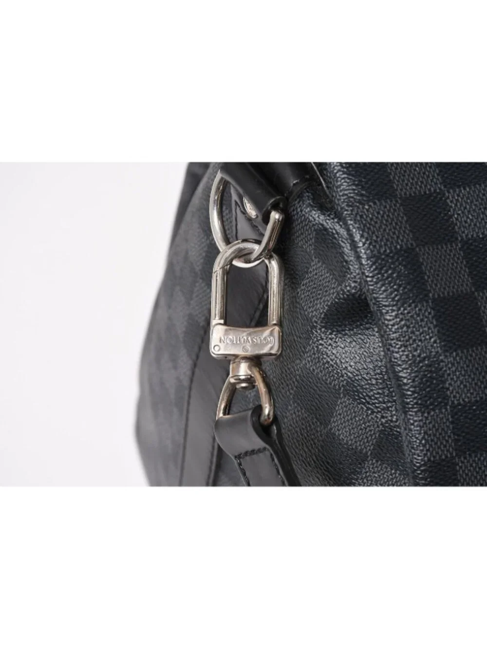 Louis Vuitton Keepall Bandouliere 55 Boston Bag Damier Graphite Black
